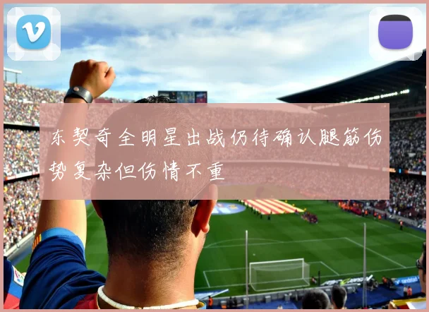 东契奇全明星出战仍待确认腿筋伤势复杂但伤情不重